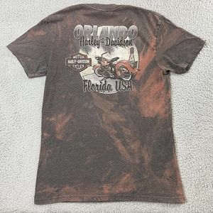 Harley Davidson Orlando Florida 2011 Washed Pocket T Shirt Size Medium